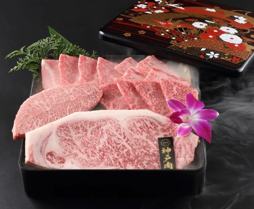 神戸牛サーロインステーキと 特選和牛の玉手箱